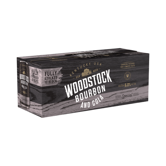 Woodstock Bourbon & Cola 6% 10 Pack Cans 375ml
