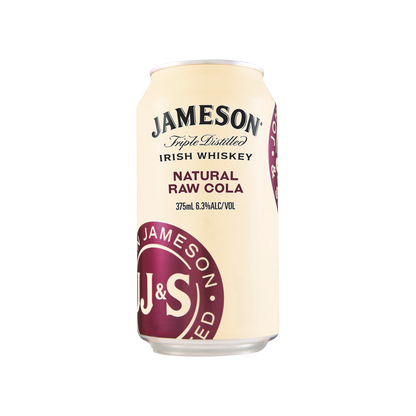 Jameson Irish Whiskey Natural Raw Cola Cans 375ml