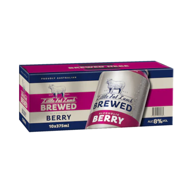 Little Fat Lamb 8% Berry 10 Pack Cans 375ml