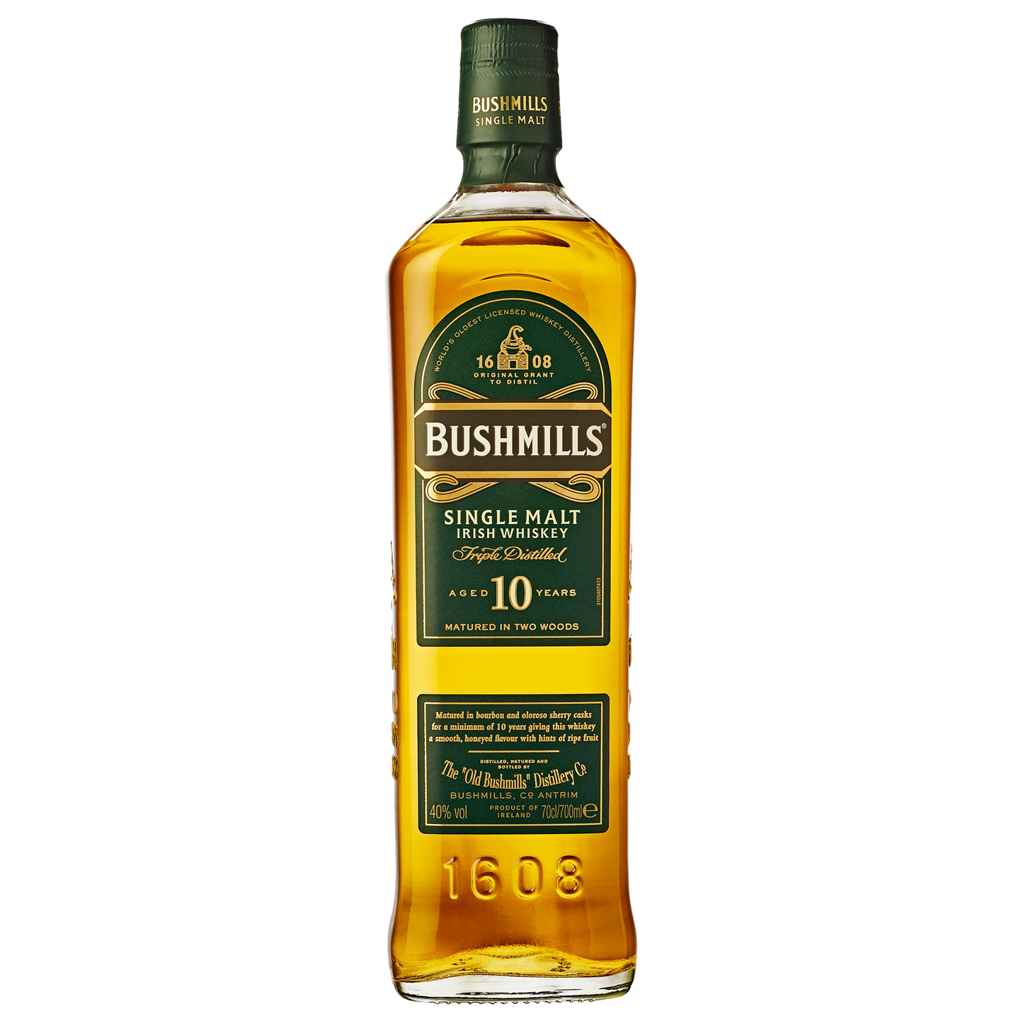 Bushmills Single Malt 10 Year Old Irish Whiskey 700ml