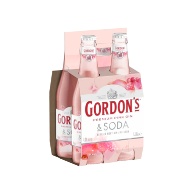 Gordon's Premium Pink Gin & Soda Bottles 330ml