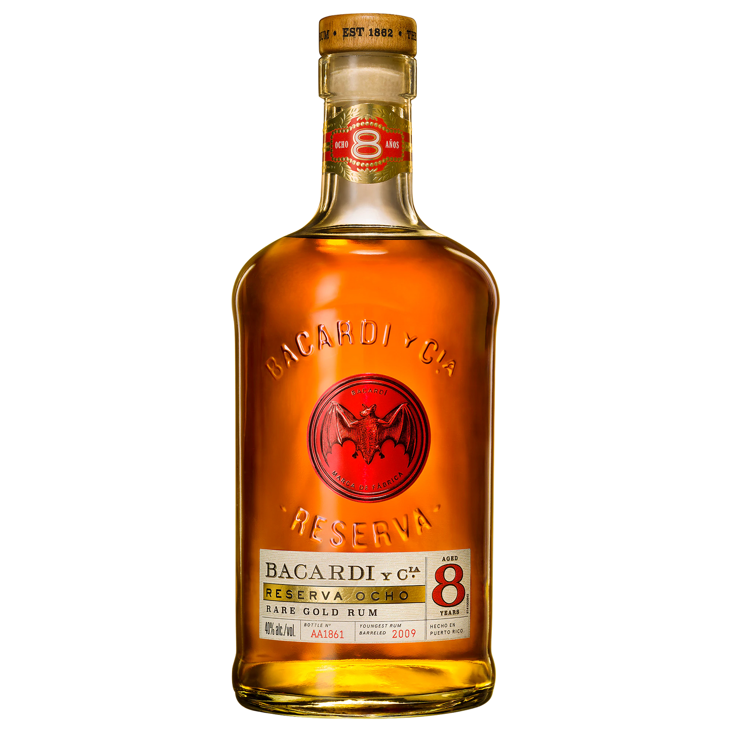 Bacardi Ocho 8 Year Old Rum 700ml