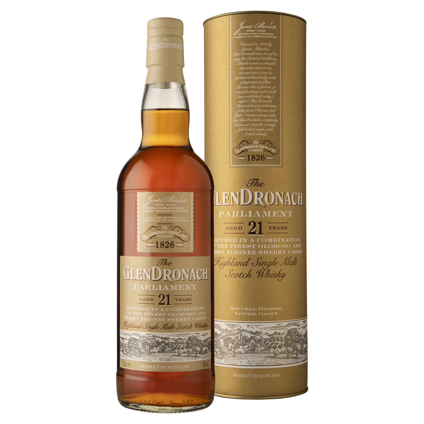 The GlenDronach 21 Year Old Parliament Single Malt Scotch Whisky 700ml