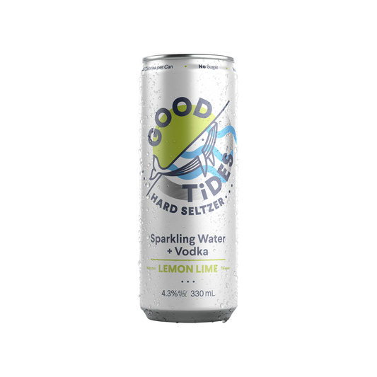 Good Tides Hard Seltzer Lemon & Lime Cans 330ml
