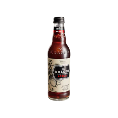 The Kraken Black Spiced Rum & Cola Bottles 330ml