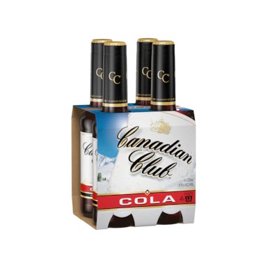 Canadian Club Whisky & Cola Bottles 330ml - Boozeit.com.au