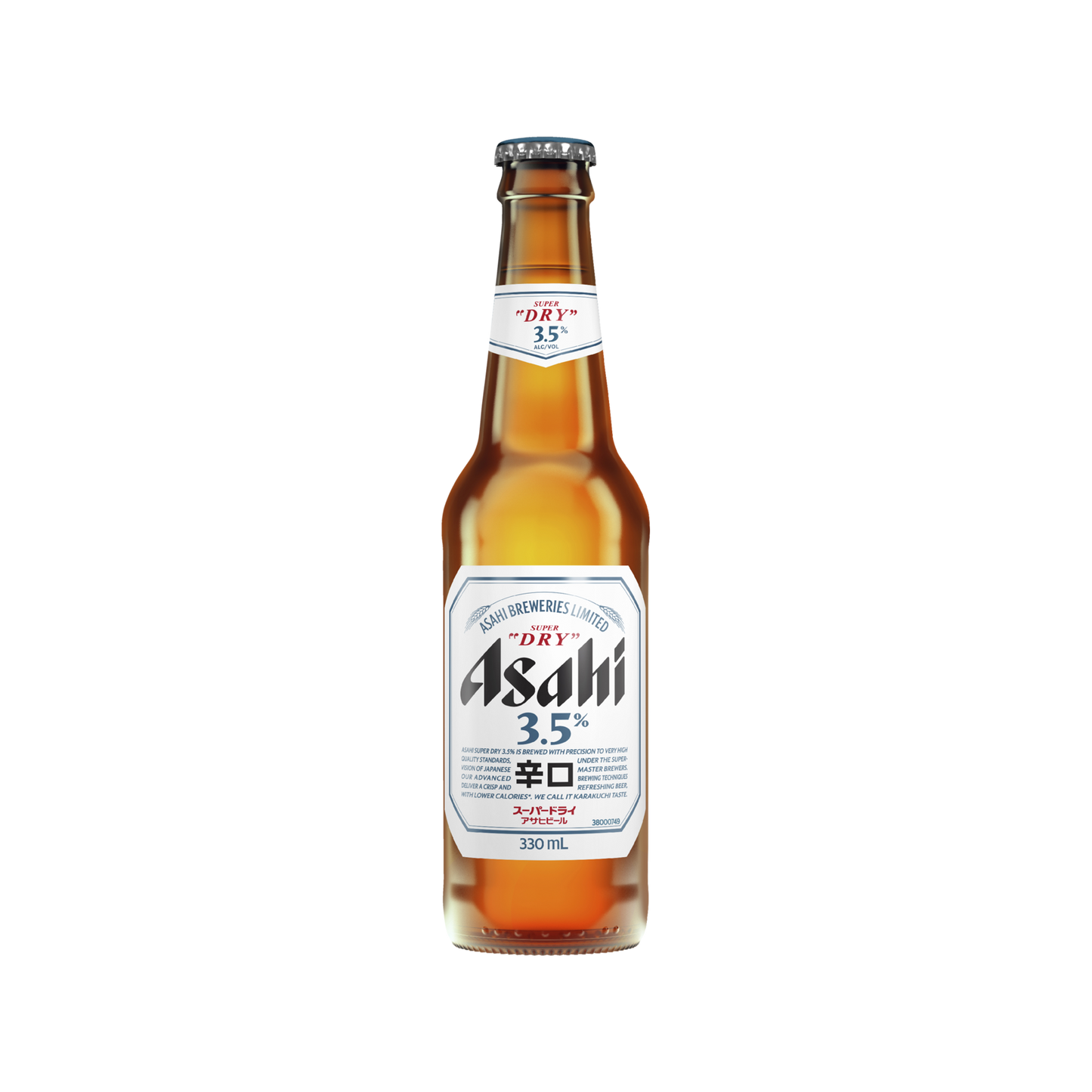 Asahi Super Dry 3.5% Bottle 330ml