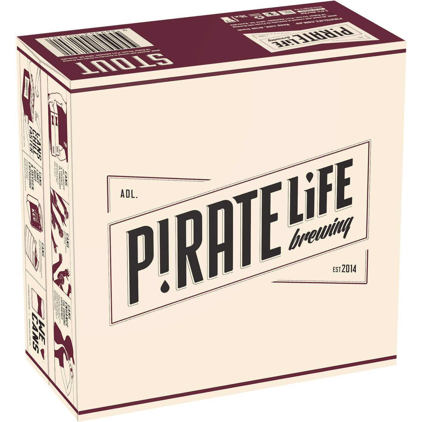 Pirate Life Brewing Stout 355ml
