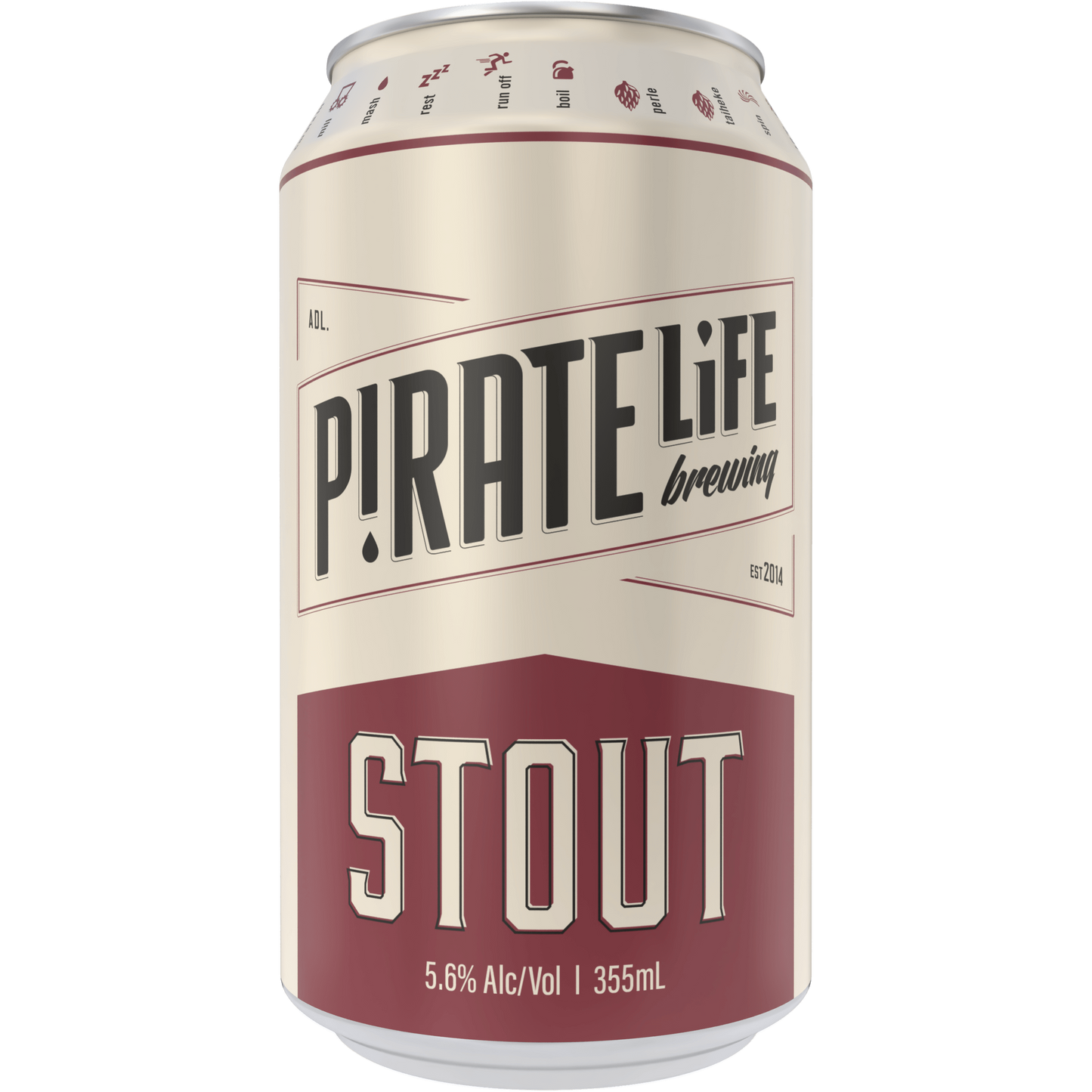 Pirate Life Brewing Stout 355ml - Boozeit.com.au