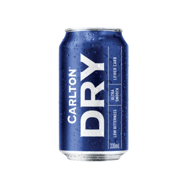 Carlton Dry Cans 375ml - Boozeit.com.au