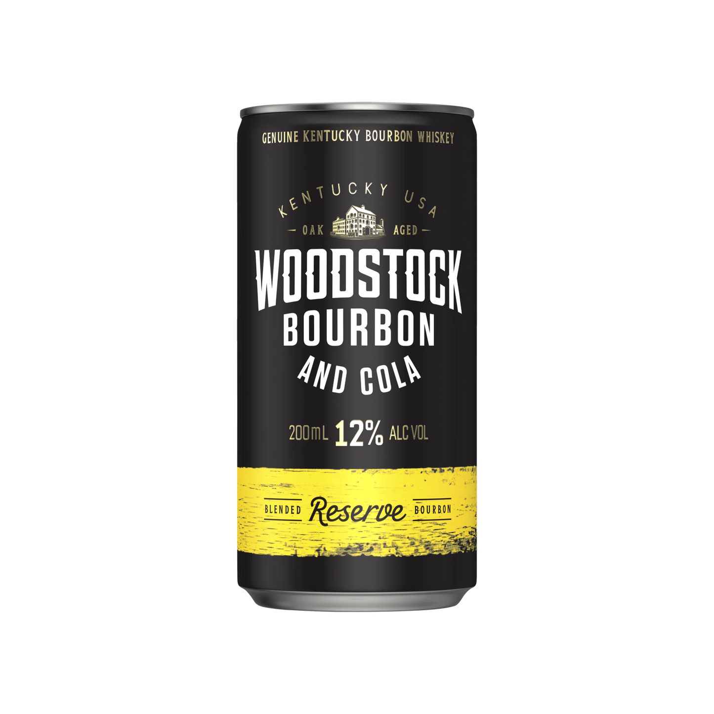 Woodstock Bourbon & Cola 12% 200ml - Boozeit.com.au