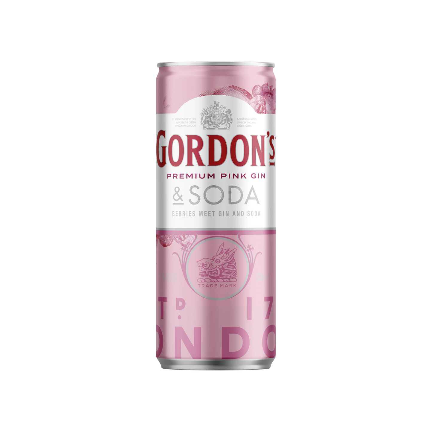 Gordon's Premium Pink Gin & Soda Cans 275ml
