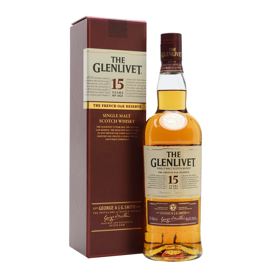 The Glenlivet 15 Year Old Single Malt Scotch Whisky 700ml - Boozeit.com.au