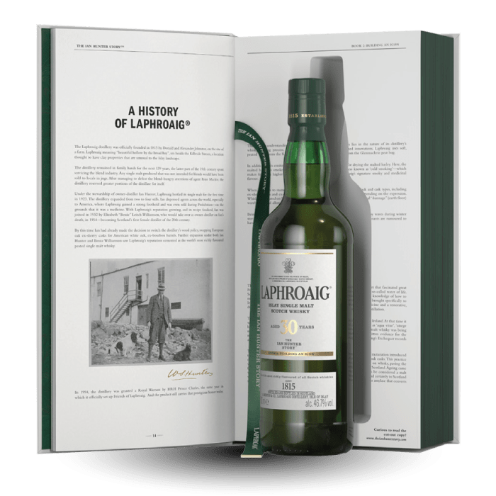 Laphroaig 30 Year Old The Ian Hunter Story Book 2 Single Malt Scotch Whisky 700ml