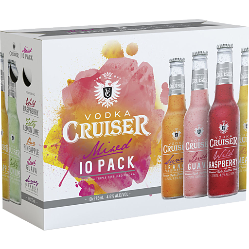 Vodka Cruiser Mixed 10 Pack 275ml