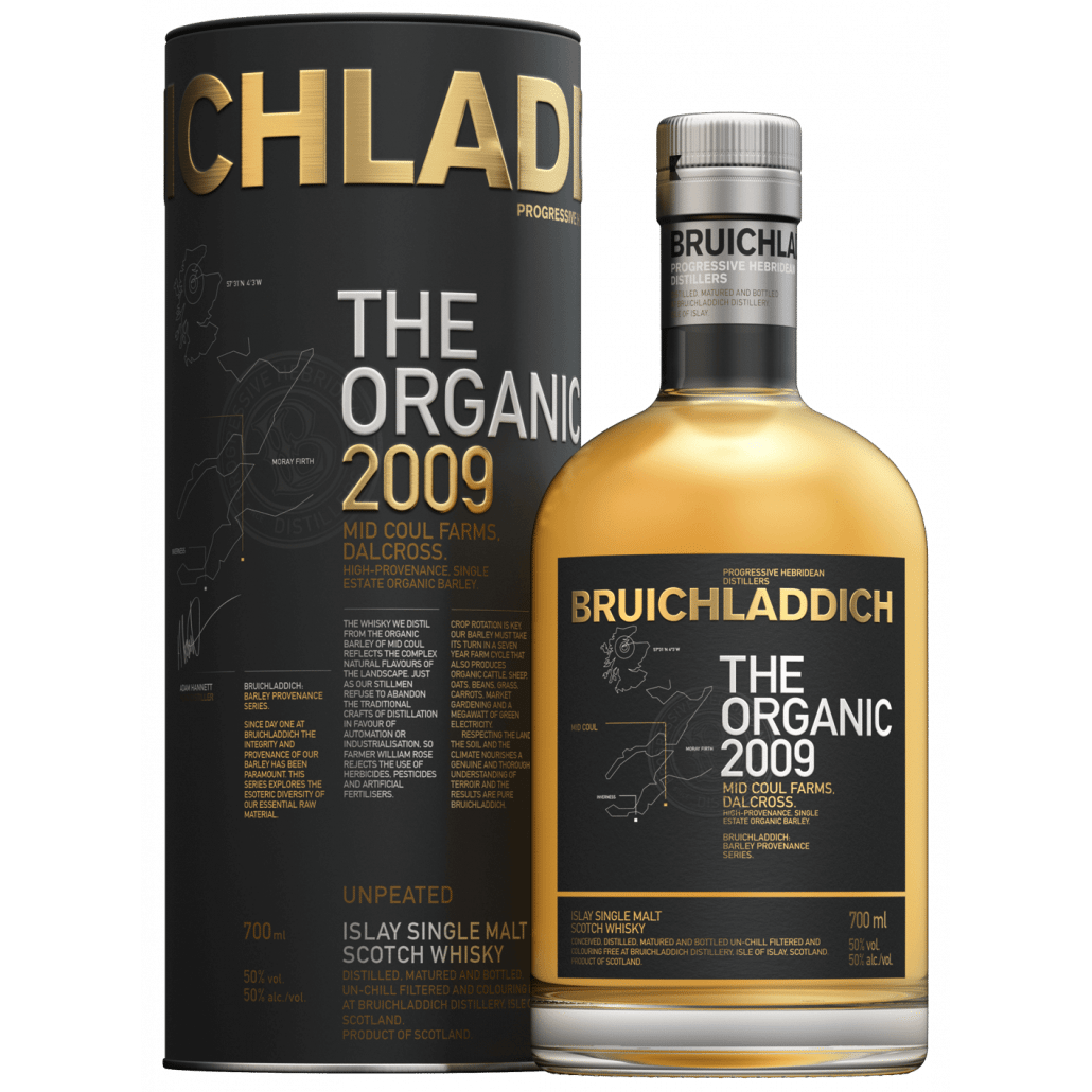 Bruichladdich Organic Barley 2009 Scotch Whisky 700ml