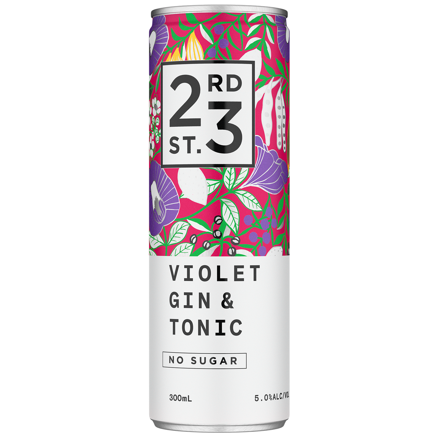23rd Street Distillery Violet Gin & Tonic Cans 300ml