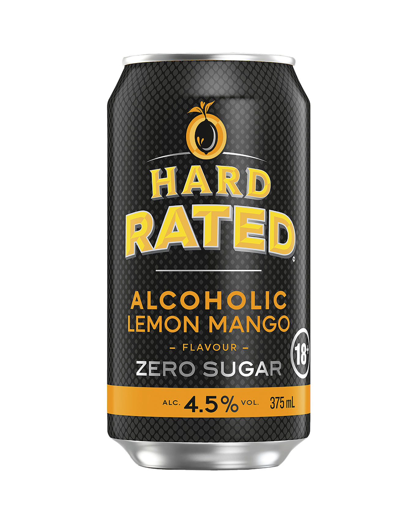 Hard Rated Alcoholic Lemon Mango Zero Sugar 4.5% Cans 375ml