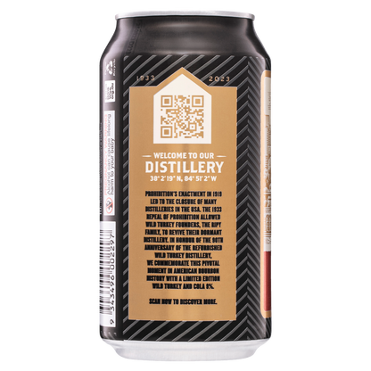 Wild Turkey Heritage 9% 2025 Bourbon & Cola Cans 375ml