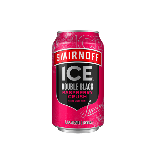 Smirnoff Ice Double Black Raspberry Crush Vodka 6.5% Cans 375ml