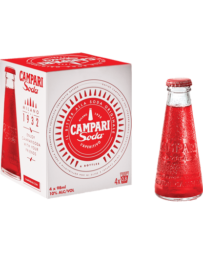 Campari Soda 10% Bottles 98ml