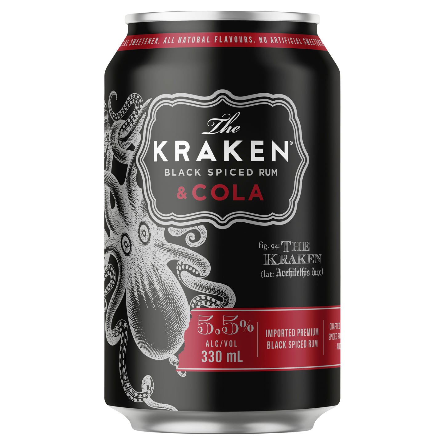 The Kraken Black Spiced Rum & Cola Cans 330ml