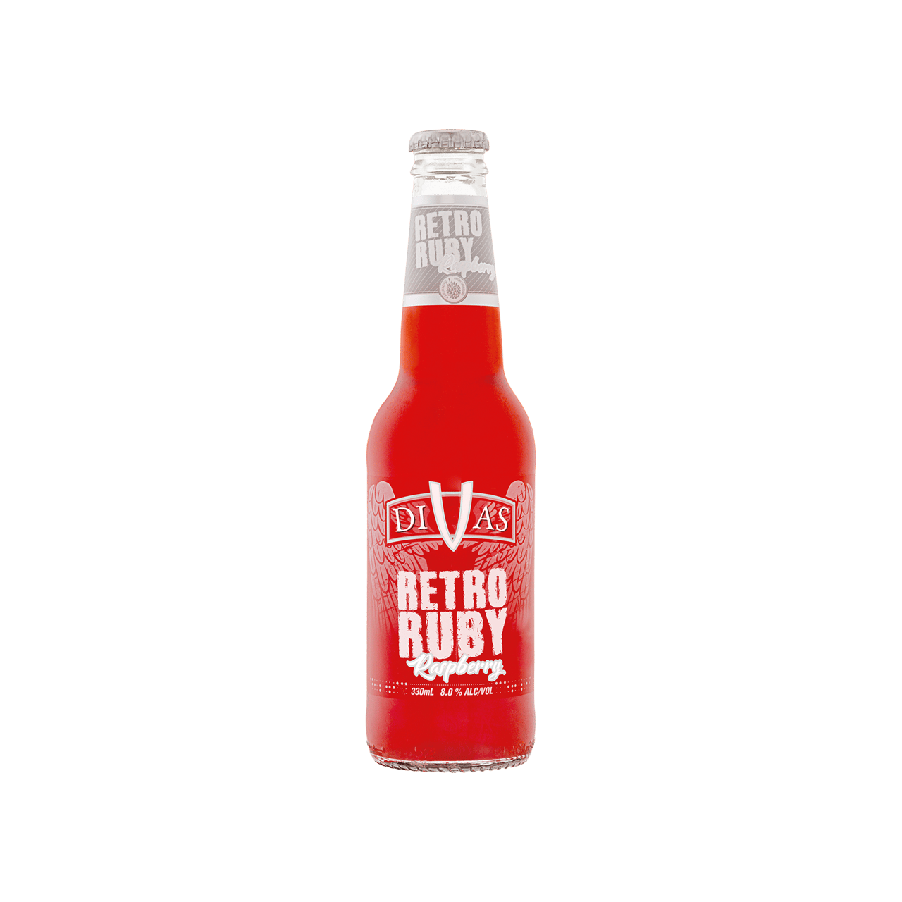 Divas Gems Retro Ruby Raspberry 330ml