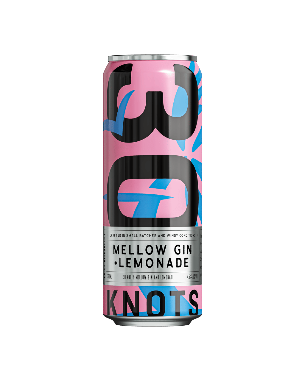 30 Knots Spirits Mellow Gin & Lemonade Cans 330ml - Boozeit.com.au