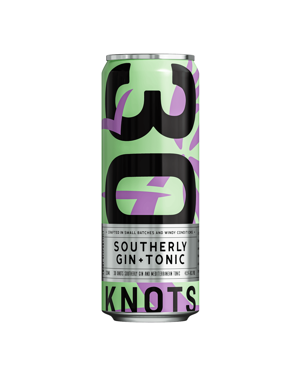 30 Knots Spirits Southerly Gin & Tonic Cans 330ml - Boozeit.com.au