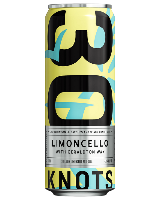 30 Knots Spirits Limoncello & Soda Cans 330ml - Boozeit.com.au