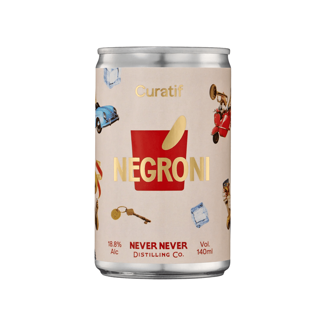 Curatif Negroni Cans 140ml - Boozeit.com.au