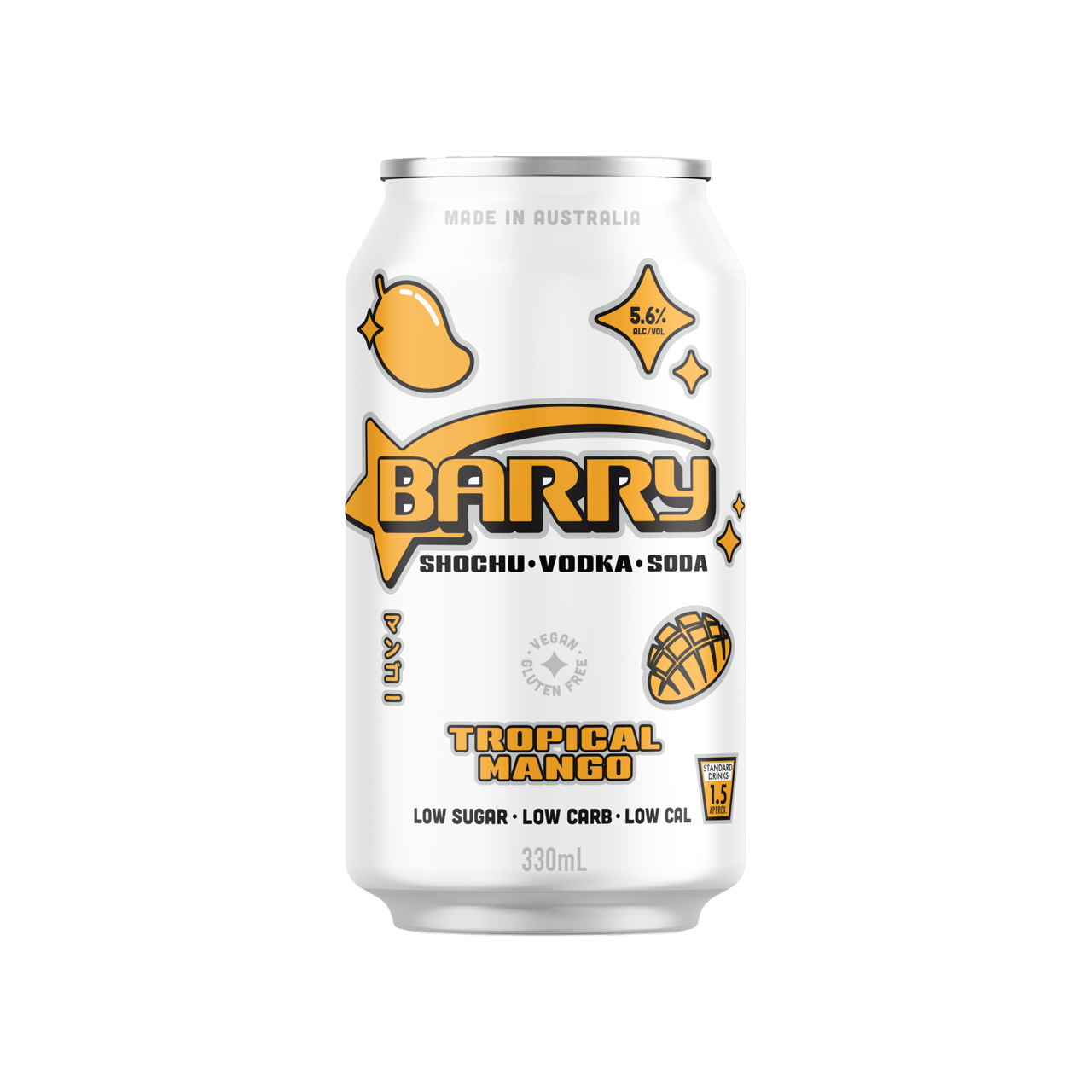 Barry Tropical Mango Cans 330ml - Boozeit.com.au
