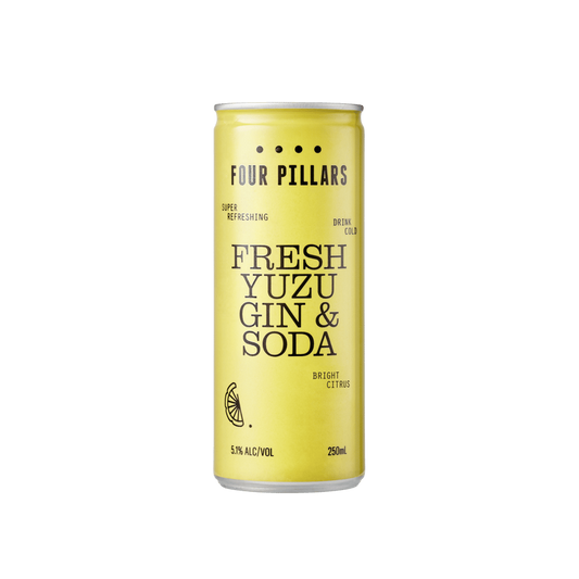Four Pillars Fresh Yuzu Gin & Soda Cans 250ml