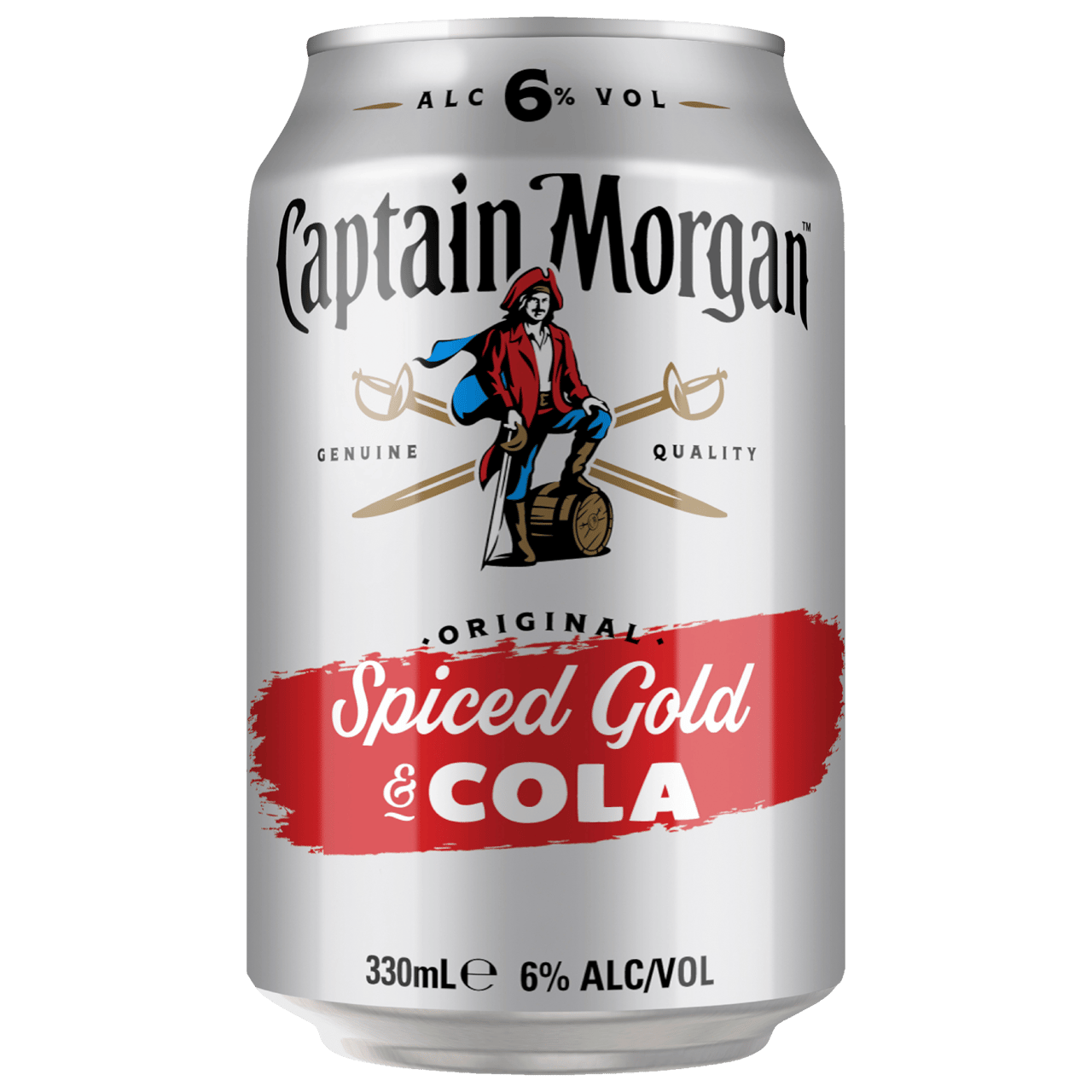 Captain Morgan & Cola 6% Cans 330ml