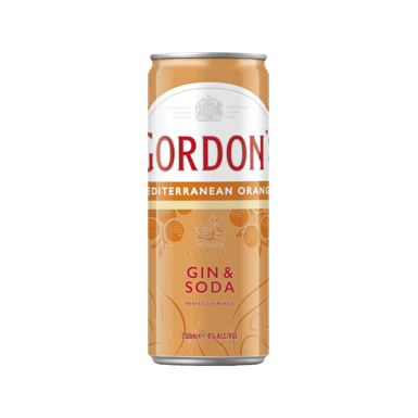 Gordon's Mediterranean Orange Gin & Soda Cans 250ml
