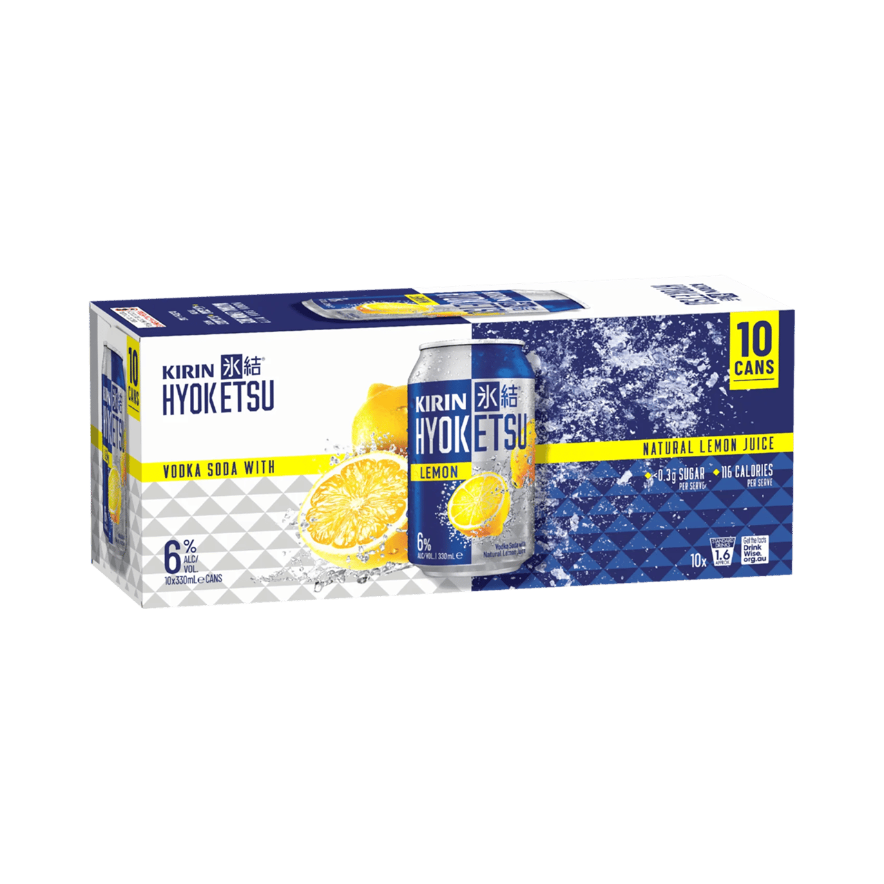 Kirin Hyoketsu Lemon 6% 10 Pack Cans 330ml - Boozeit.com.au