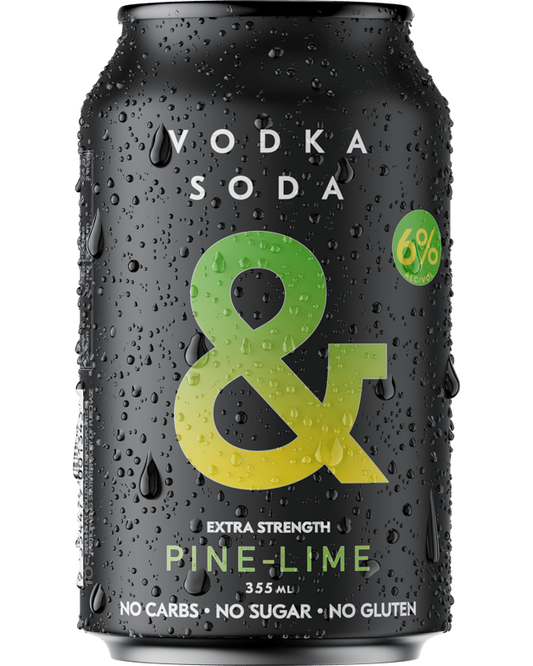 Ampersand Vodka Soda & Pine Lime 6% Cans 330ml