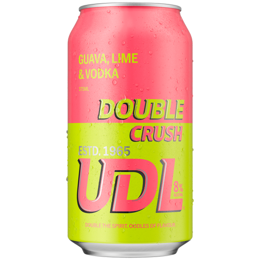 UDL Double Crush Guava, Lime & Vodka 8% Cans 375ml