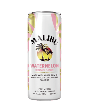 Malibu Coconut Rum & Watermelon Lemonade 250ml