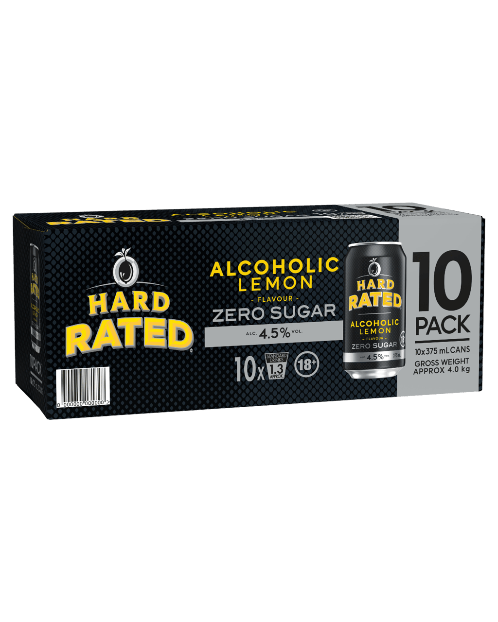 Hard Rated No Sugar 10 Pack Cans 375ml