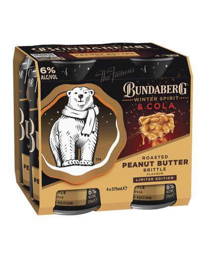 Bundaberg Winter Series Peanut Butter Brittle & Cola 6% Cans 375ml