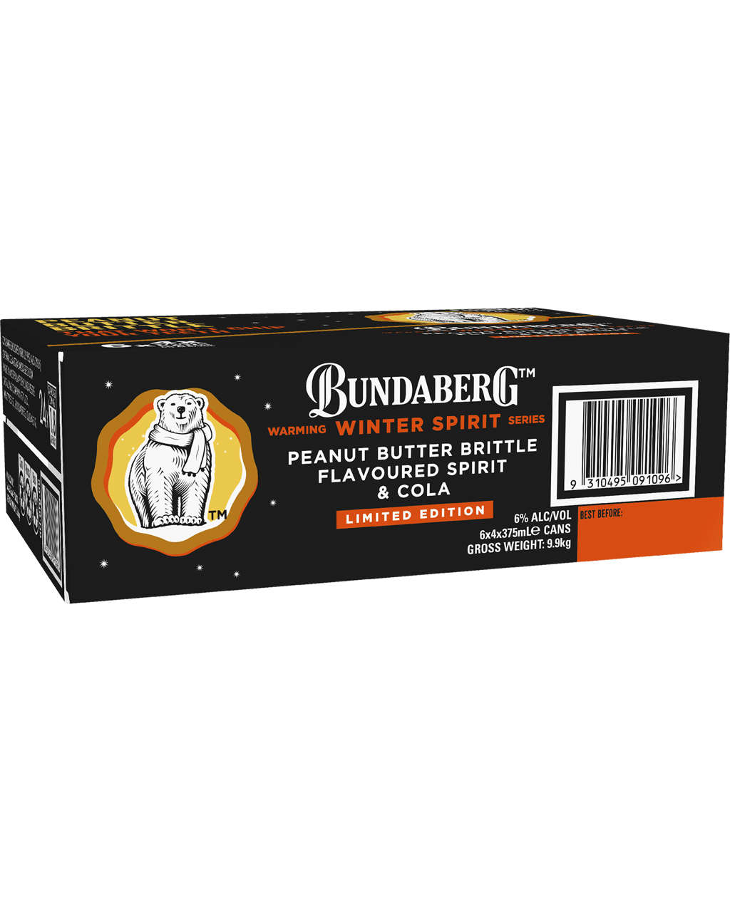 Bundaberg Winter Series Peanut Butter Brittle & Cola 6% Cans 375ml