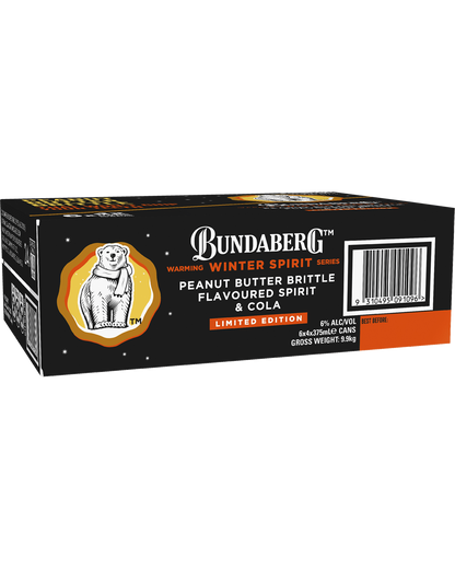 Bundaberg Winter Series Peanut Butter Brittle & Cola 6% Cans 375ml