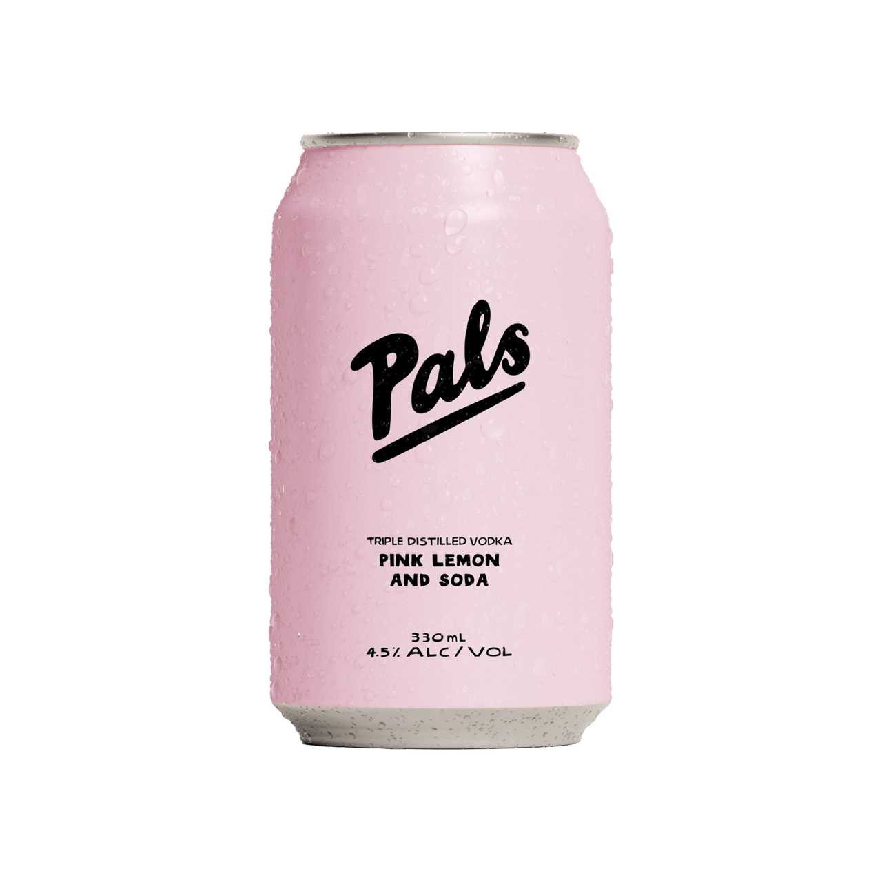 Pals Vodka Pink Lemon and Soda Cans 330ml - Boozeit.com.au