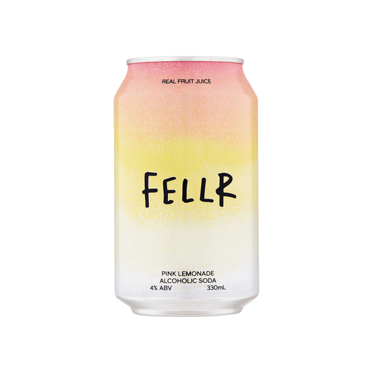 FELLR Alcoholic Soda Pink Lemonade Cans 330ml