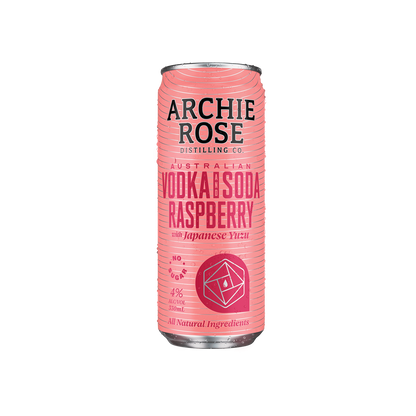 Archie Rose Australian Vodka & Soda With Raspberry & Yuzu Cans 330ml