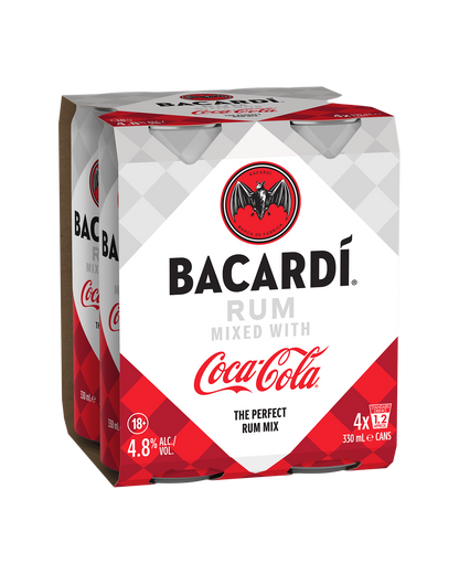 Bacardi Rum & Coca-Cola Cans 330mll