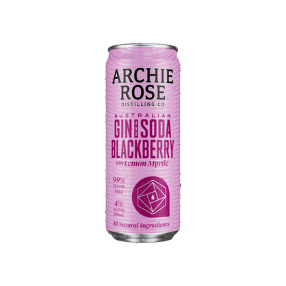 Archie Rose Australian Gin & Blackberry Soda Cans 330ml - Boozeit.com.au