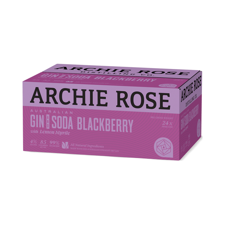 Archie Rose Australian Gin & Blackberry Soda Cans 330ml - Boozeit.com.au