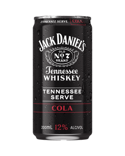 Jack Daniel's Tennessee Whiskey Tennessee Serve & Cola 12% 200ml